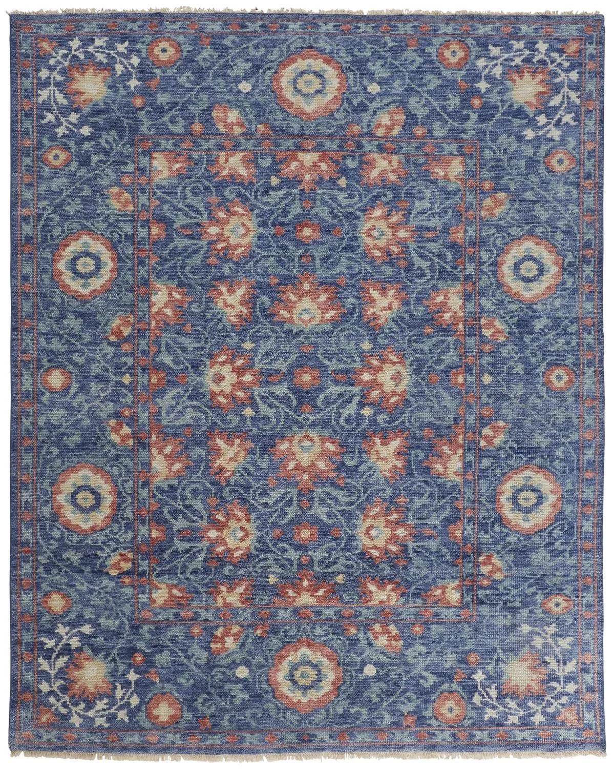 Beall 6713F Blue/Orange Rug