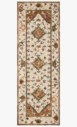 Beatty BEA-01 Ivory/Rust Rug