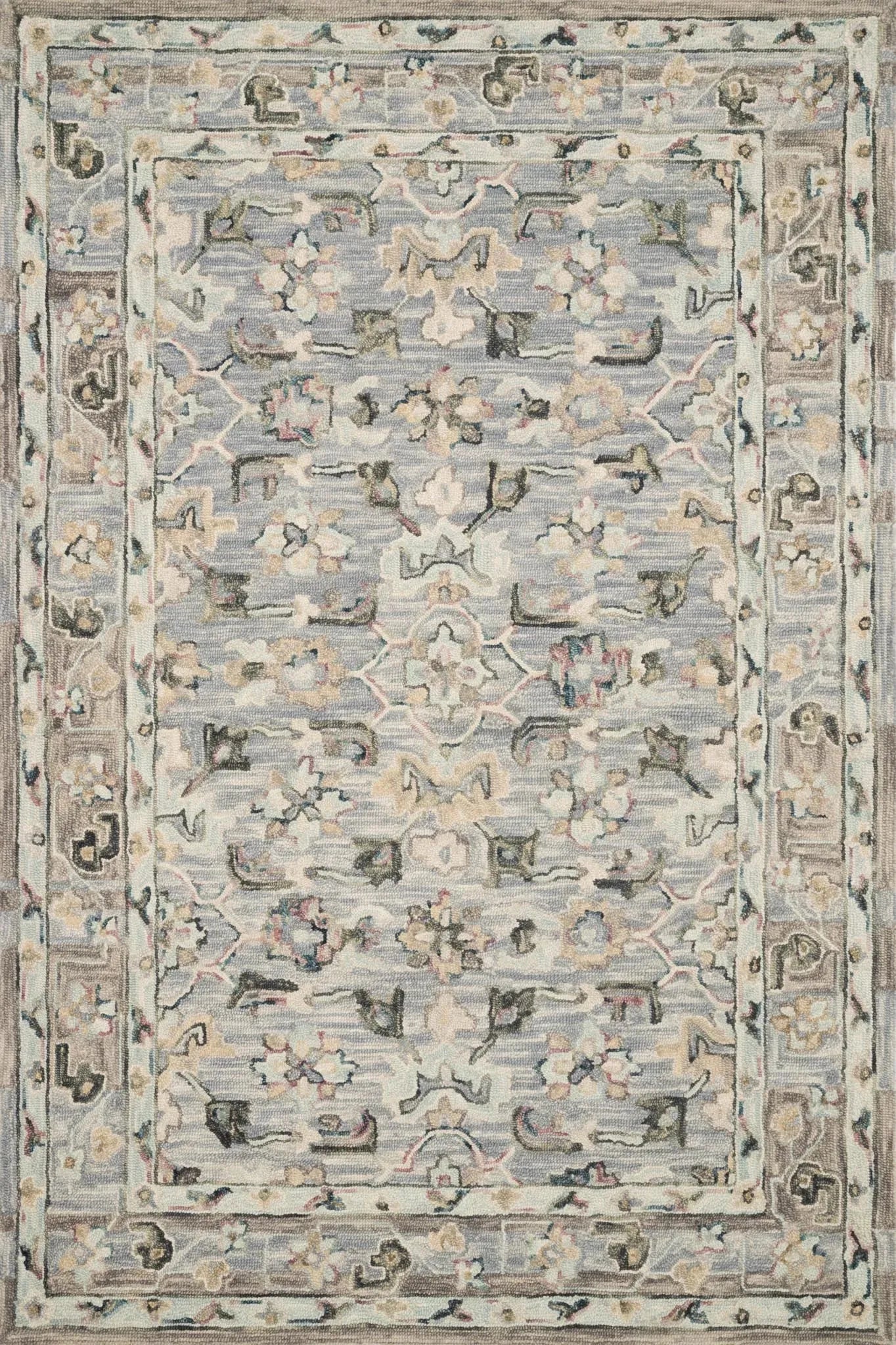 Beatty BEA-04 Light Blue/Multi Rug