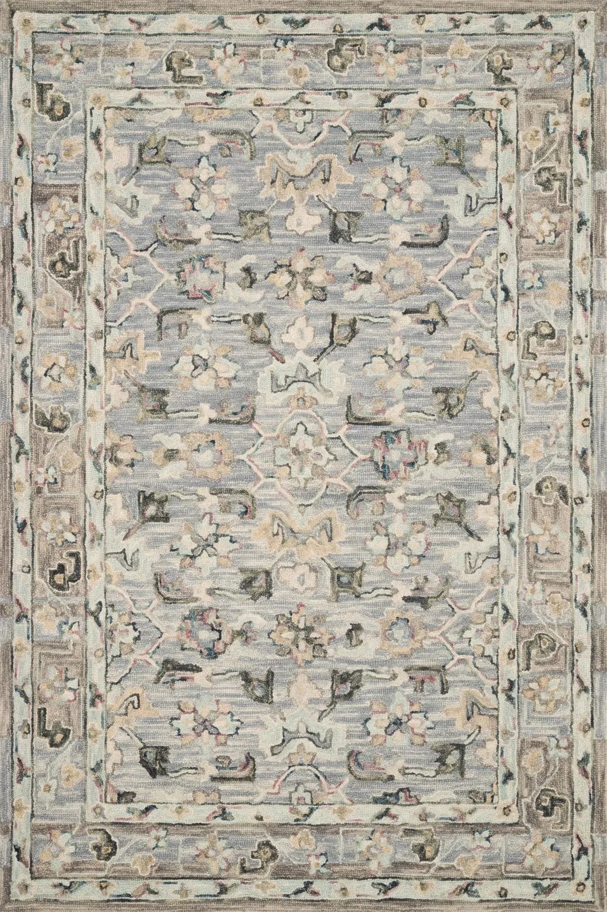 Beatty BEA-04 Light Blue/Multi Rug