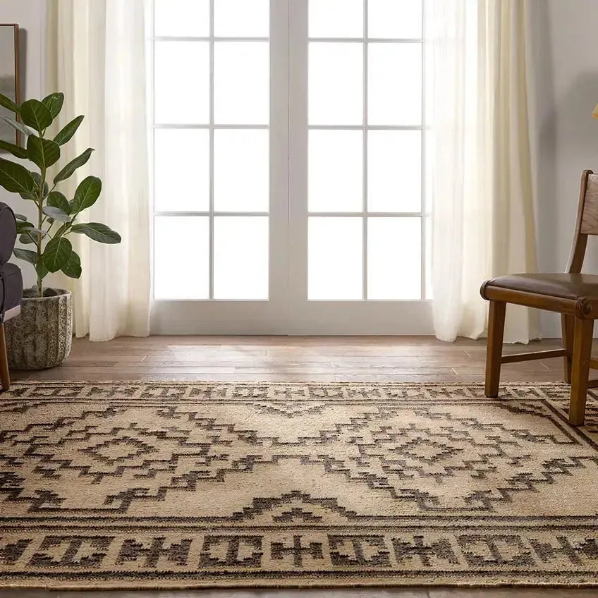 Bedouin BD24 Light Beige/Deep Black Rug