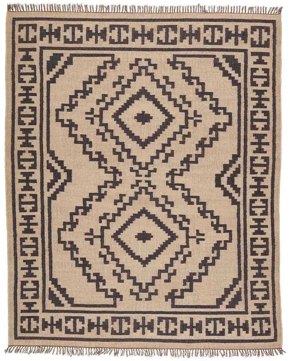 Bedouin BD24 Light Beige/Deep Black Rug