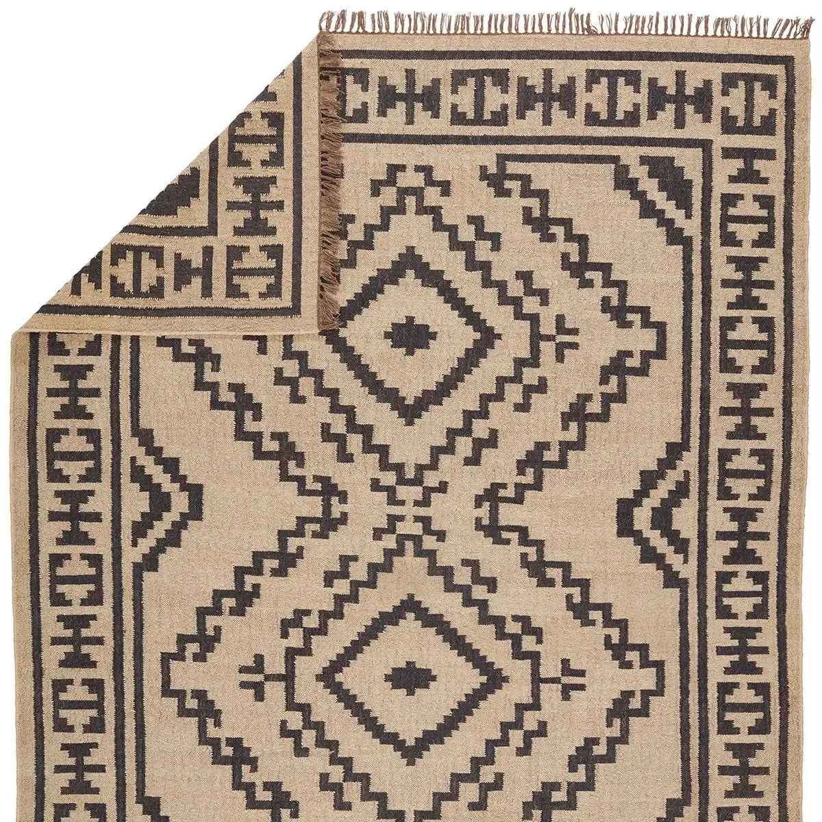 Bedouin BD24 Light Beige/Deep Black Rug