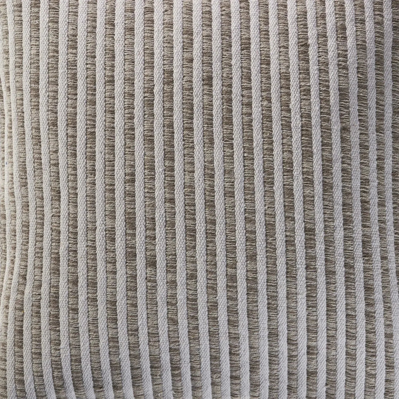 Beige and Cream Striped LR04651 Throw Pillow