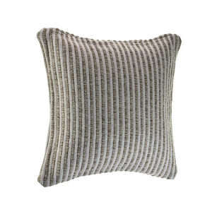 Beige and Cream Striped LR04651 Throw Pillow