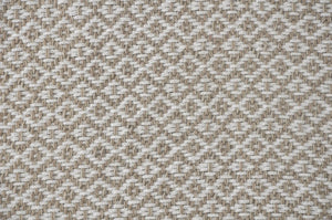 Beige and Ivory Diamonds Fringe LR80180 Throw Blanket