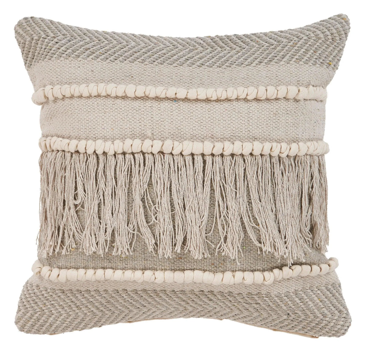 Beige Over tufted Farmhouse LR07318 Throw Pillow