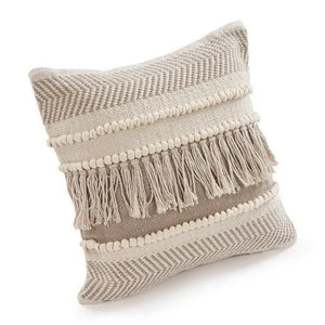 Beige Over tufted Farmhouse LR07318 Throw Pillow