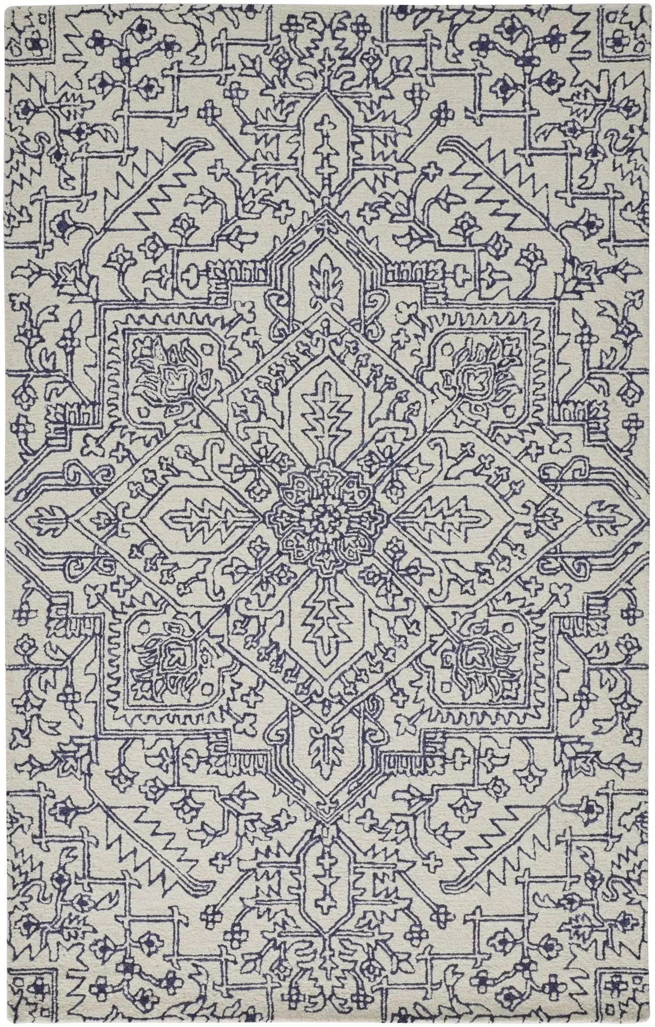 Belfort 8778F Ivory/Blue Rug