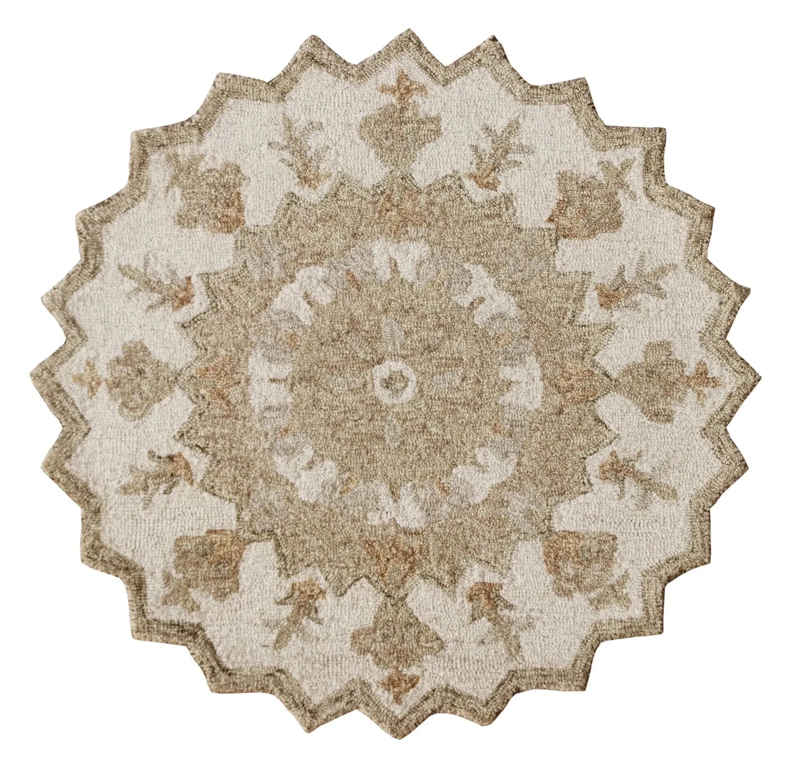 Bella Rose Lr21706 Beige/White Rug