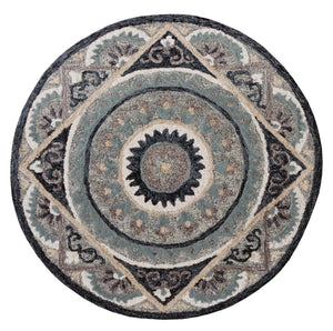Bella Rose Lr21708 Gray/Cream/Blue Rug