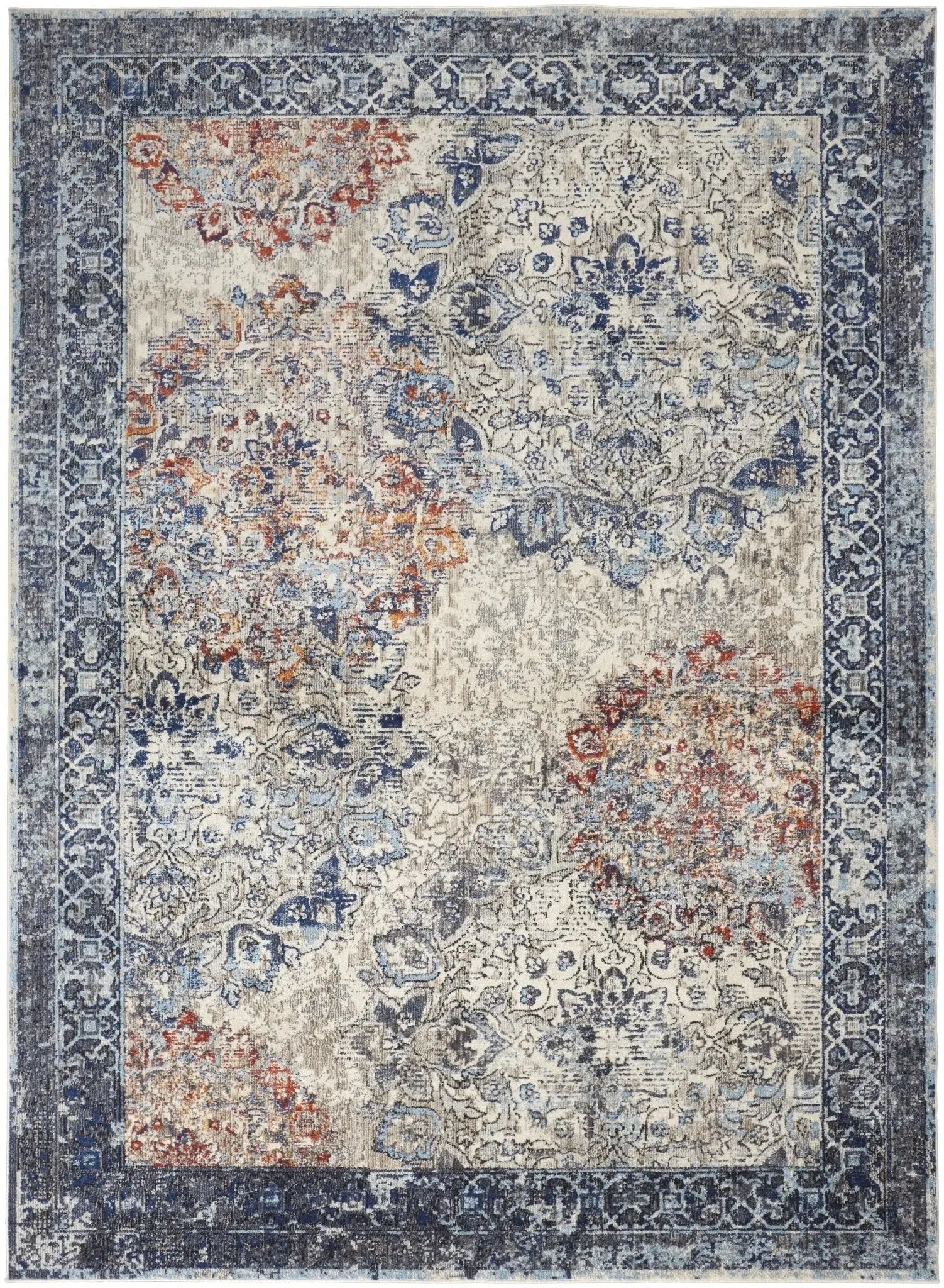 Bellini I39Cq Blue/Orange Rug