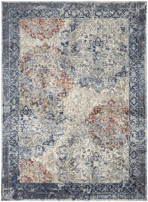 Bellini I39Cq Blue/Orange Rug