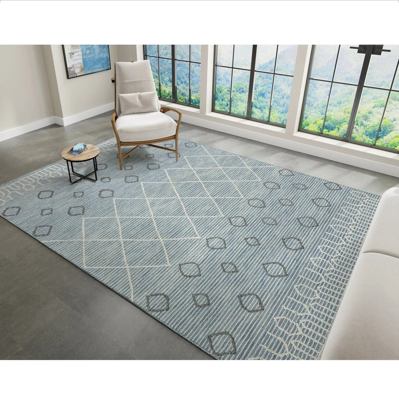 Berlin BER-1 Blue Rug