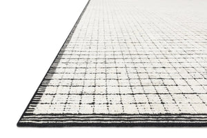 Beverly BEV-01 Ivory / Black Rug