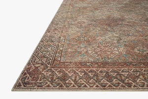 Billie BIL-04 Aqua/Rust Rug