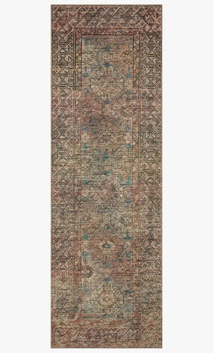 Billie BIL-04 Aqua/Rust Rug