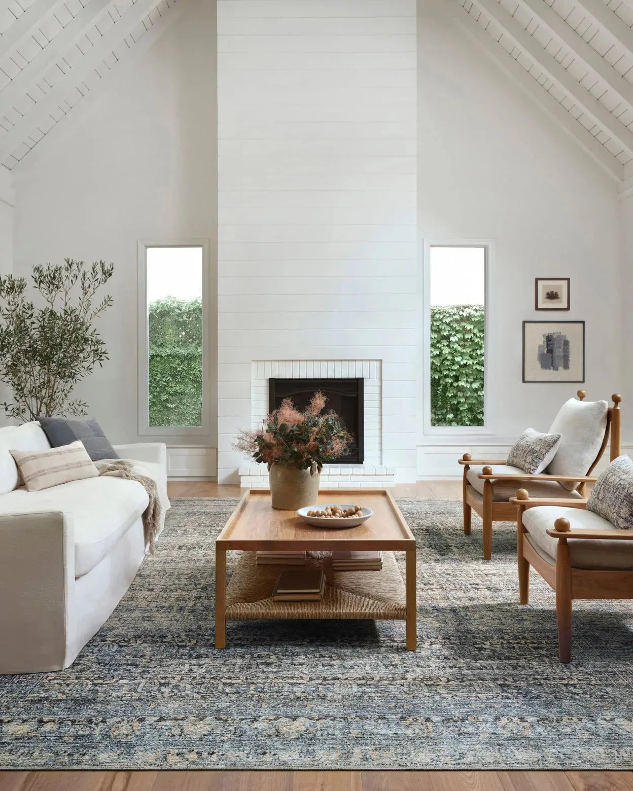 Billie BIL-05 Denim/Blush Rug