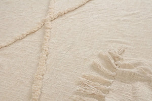Birch Cream Tufted  LR80177 Throw Blanket