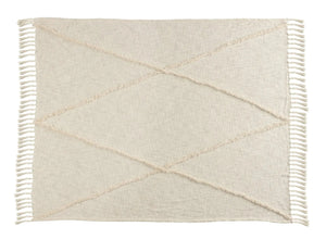 Birch Cream Tufted  LR80177 Throw Blanket