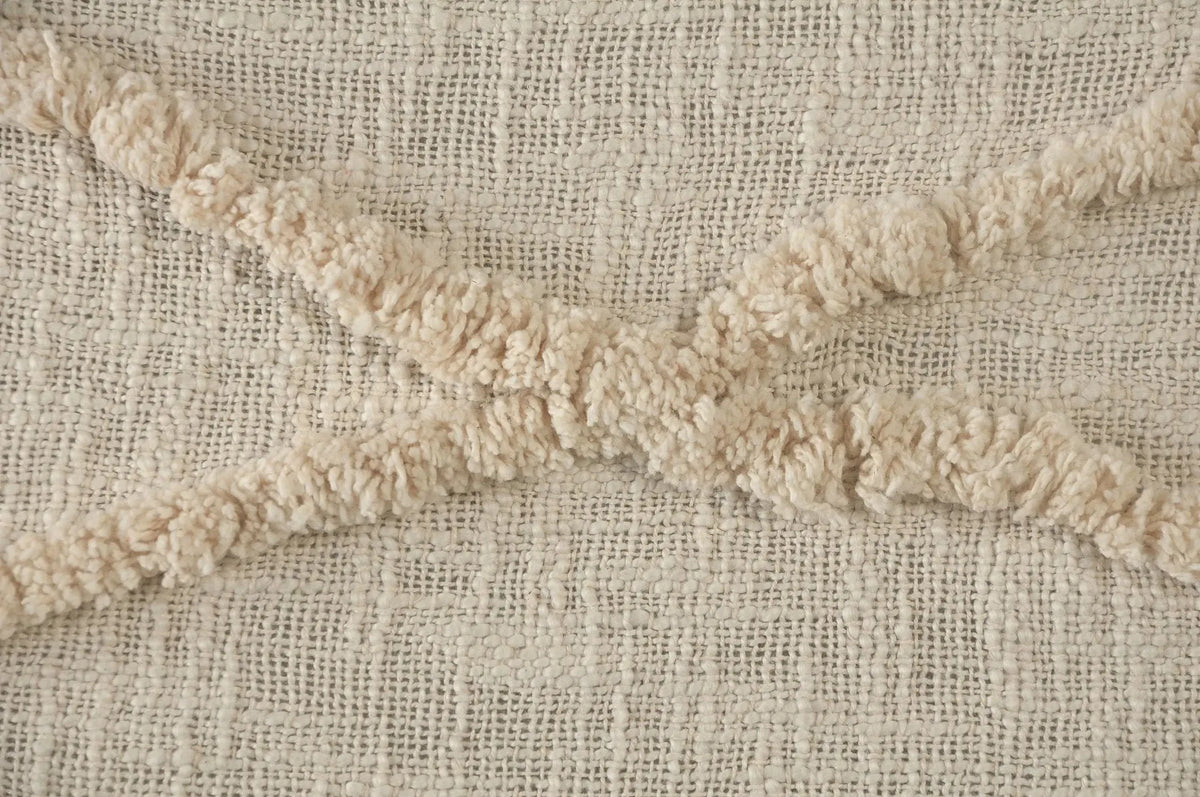 Birch Cream Tufted  LR80177 Throw Blanket