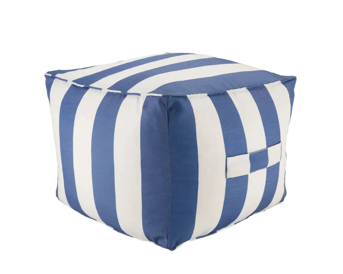 Birch Point BIR01 Blue/White Pouf