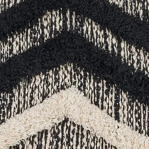 Black Fringe Metallic LR07339 Throw Pillow