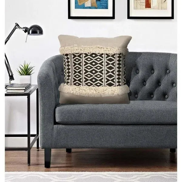 Black Modern LR07333 Throw Pillow