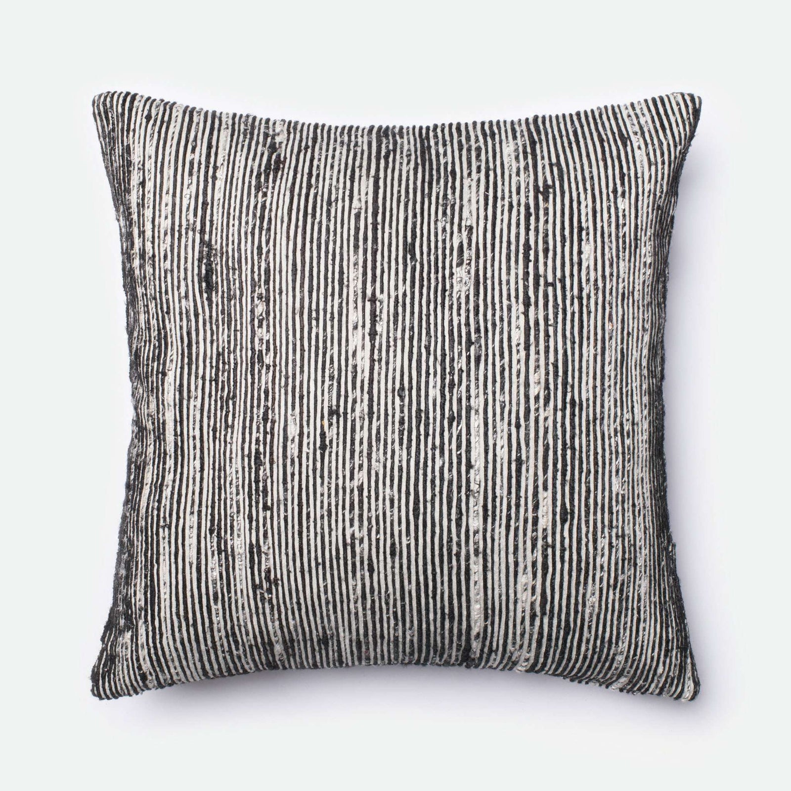 Black / Multi Square P0242 Pillow