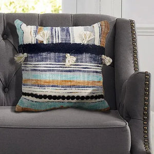 Black Patchwork LR07346 Throw Pillow