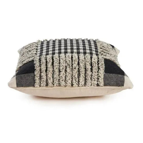 Black Pinstripe LR07337 Throw Pillow