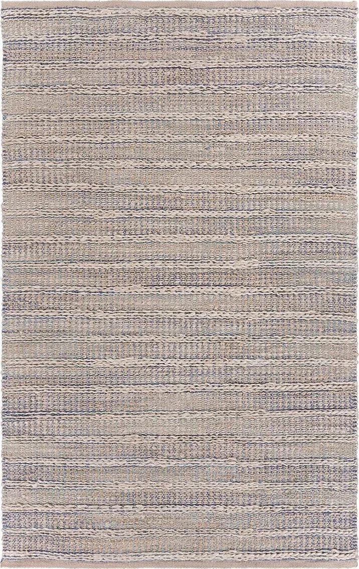 Bleached Naturals LR81437 Illusion Blue /Infinity Rug