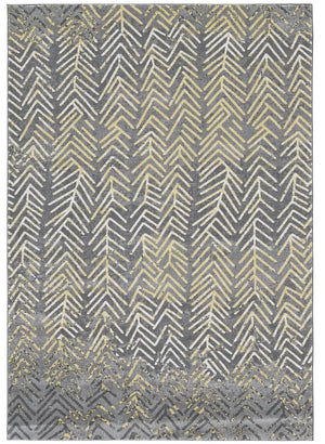 Bleecker 3604F Gray/Yellow Rug