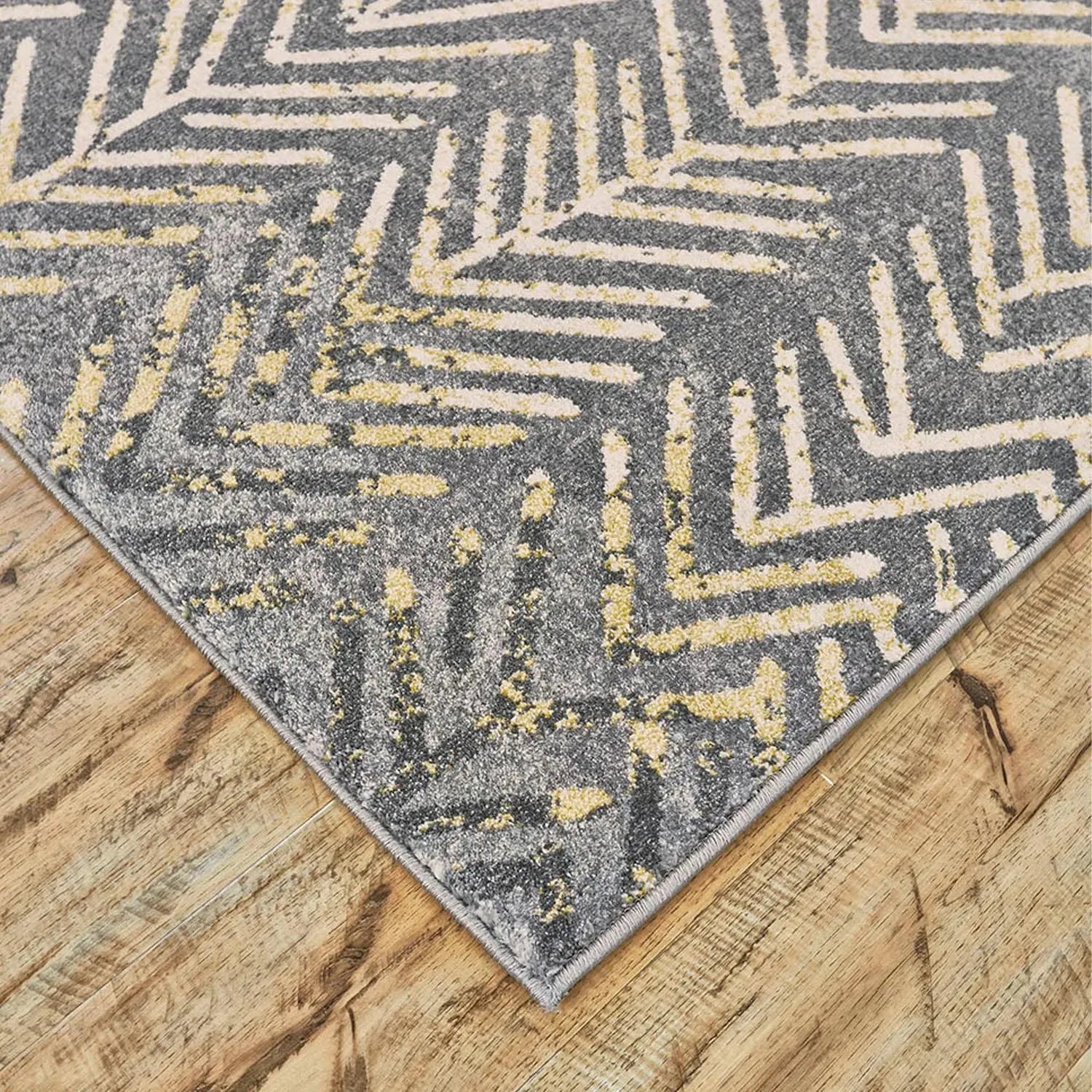 Bleecker 3604F Gray/Yellow Rug