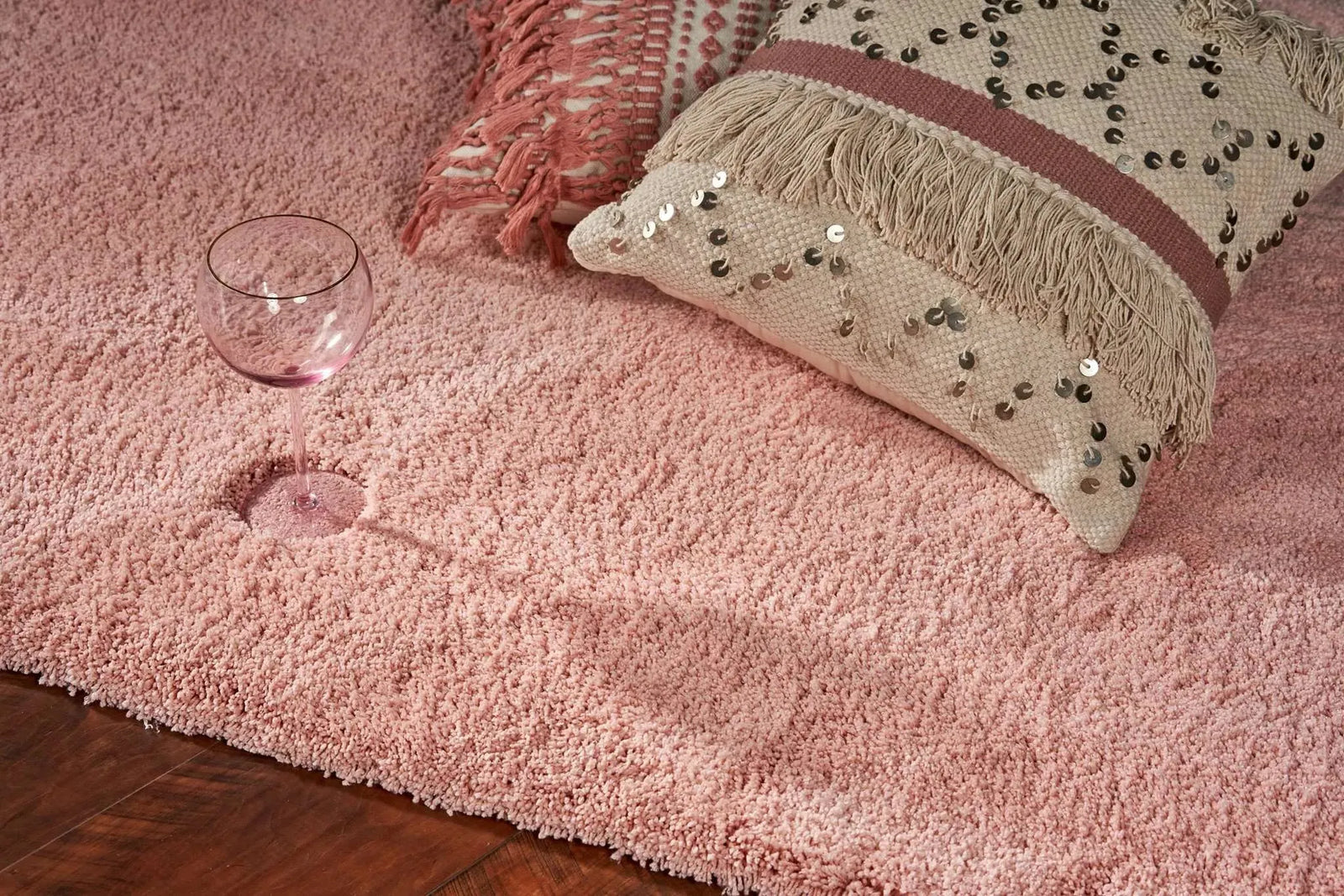 Bliss 1575 Shag Rose Pink Rug