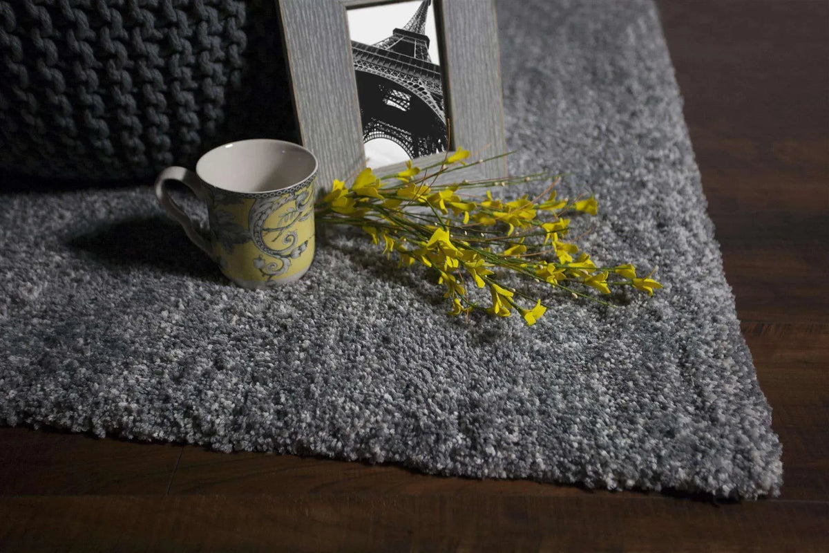 Bliss 1585 Shag Heather Grey Rug