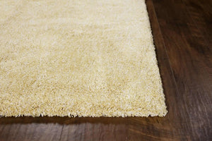 Bliss 1586 Shag Heather Yellow Rug
