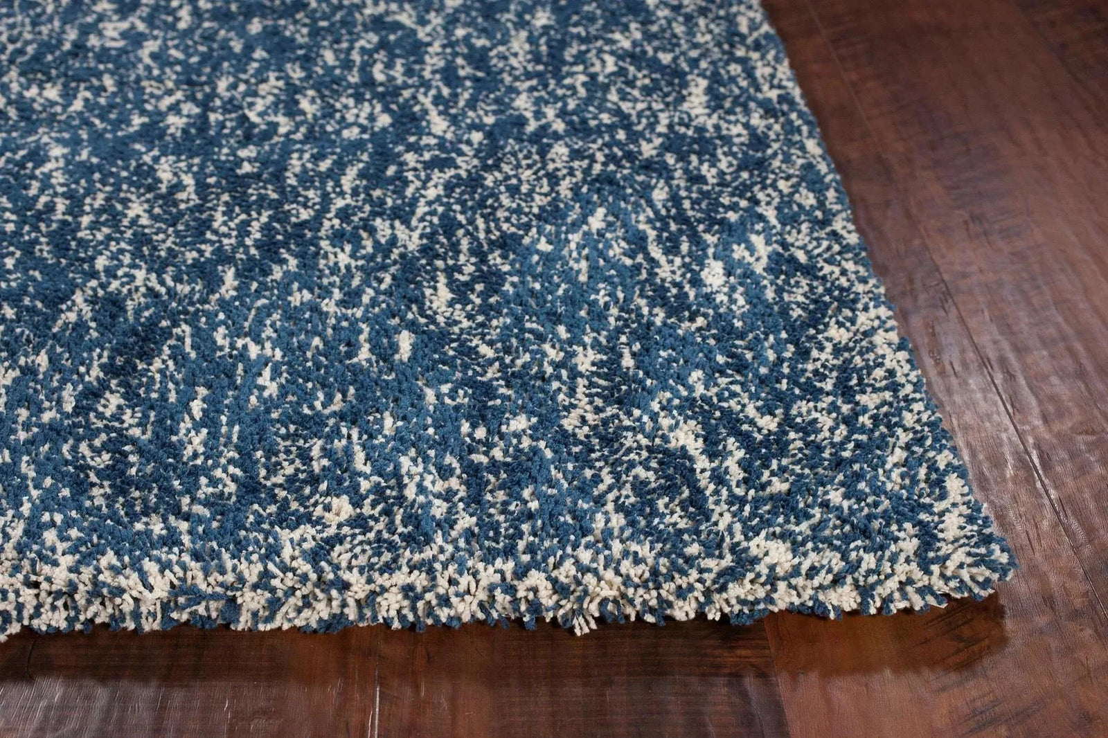 Bliss 1589 Shag Indigo/Ivory Heather Rug