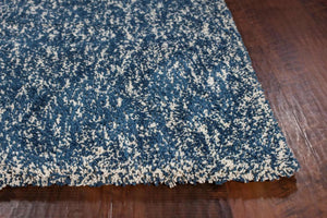 Bliss 1589 Shag Indigo/Ivory Heather Rug