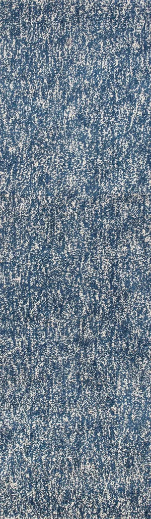 Bliss 1589 Shag Indigo/Ivory Heather Rug