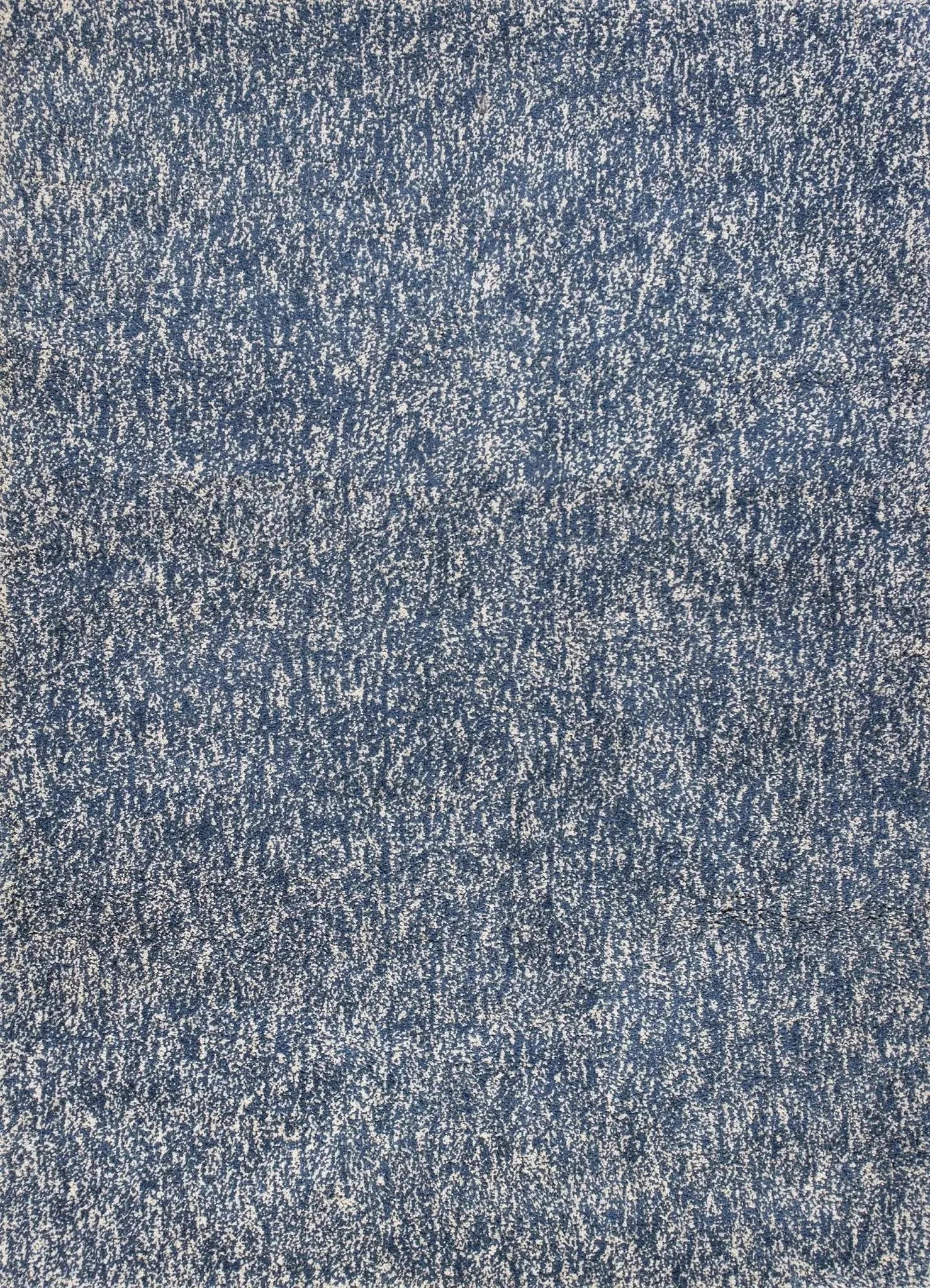 Bliss 1589 Shag Indigo/Ivory Heather Rug