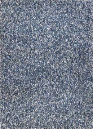 Bliss 1589 Shag Indigo/Ivory Heather Rug