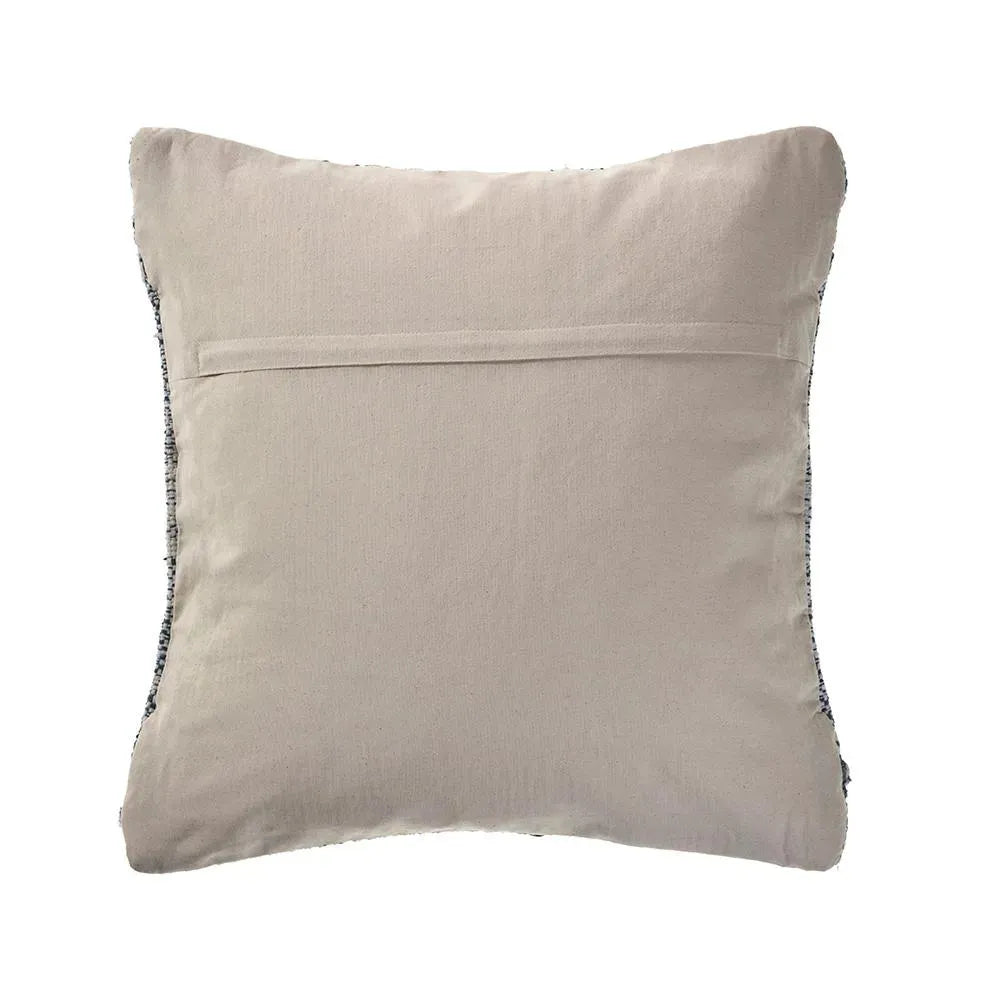 Blue and Ivory Textured LR07427 Throw Pillow