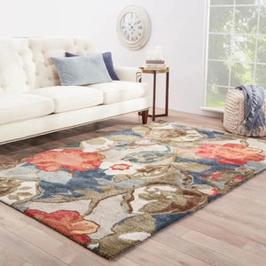Blue BL116 Green/Light Grey Rug