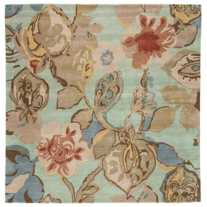 Blue BL71 Petal Pusher Aqua Foam Rug