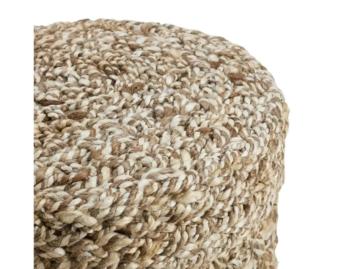 Bluffs BUF01 Beige/Brown Pouf