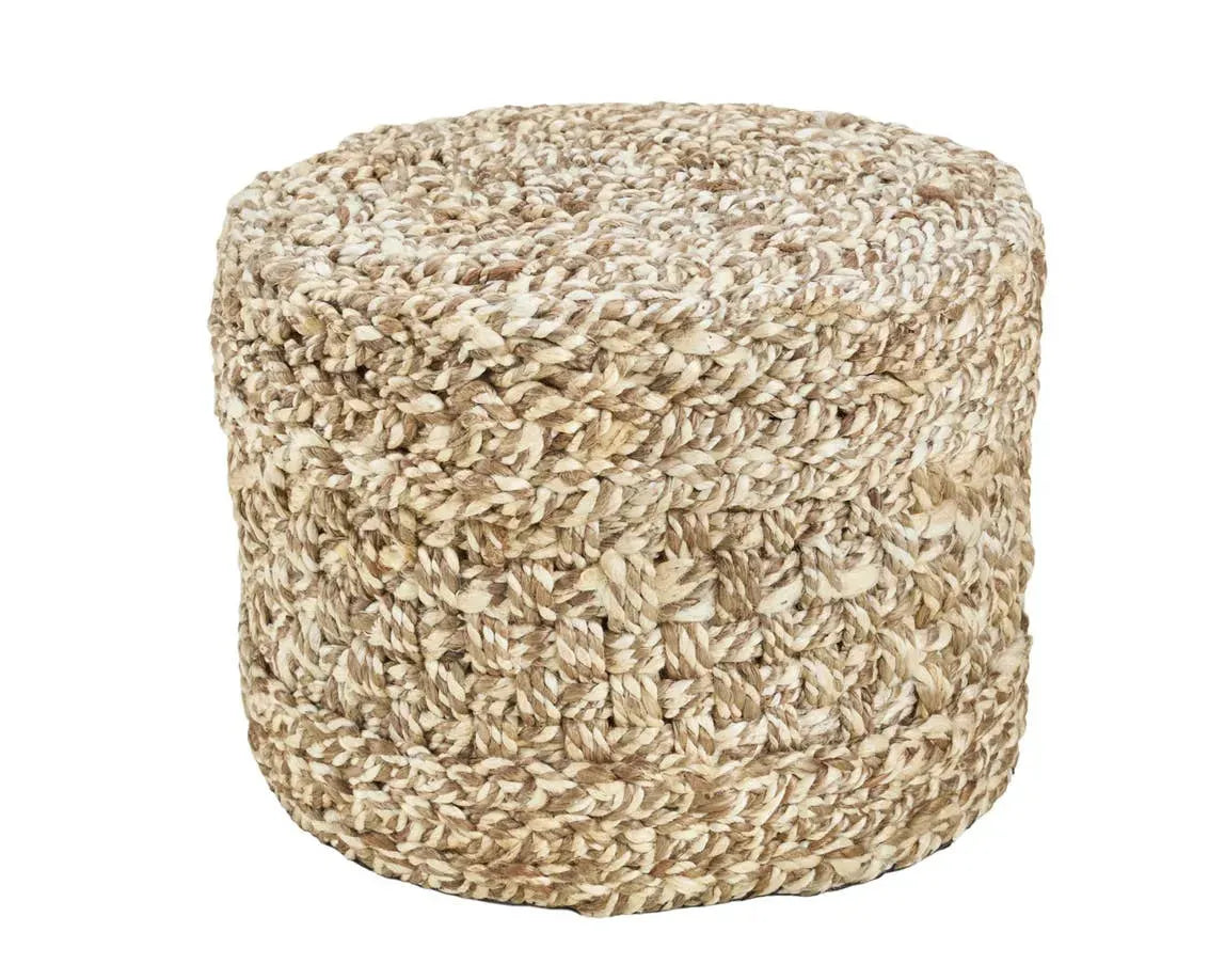 Bluffs BUF01 Beige/Brown Pouf