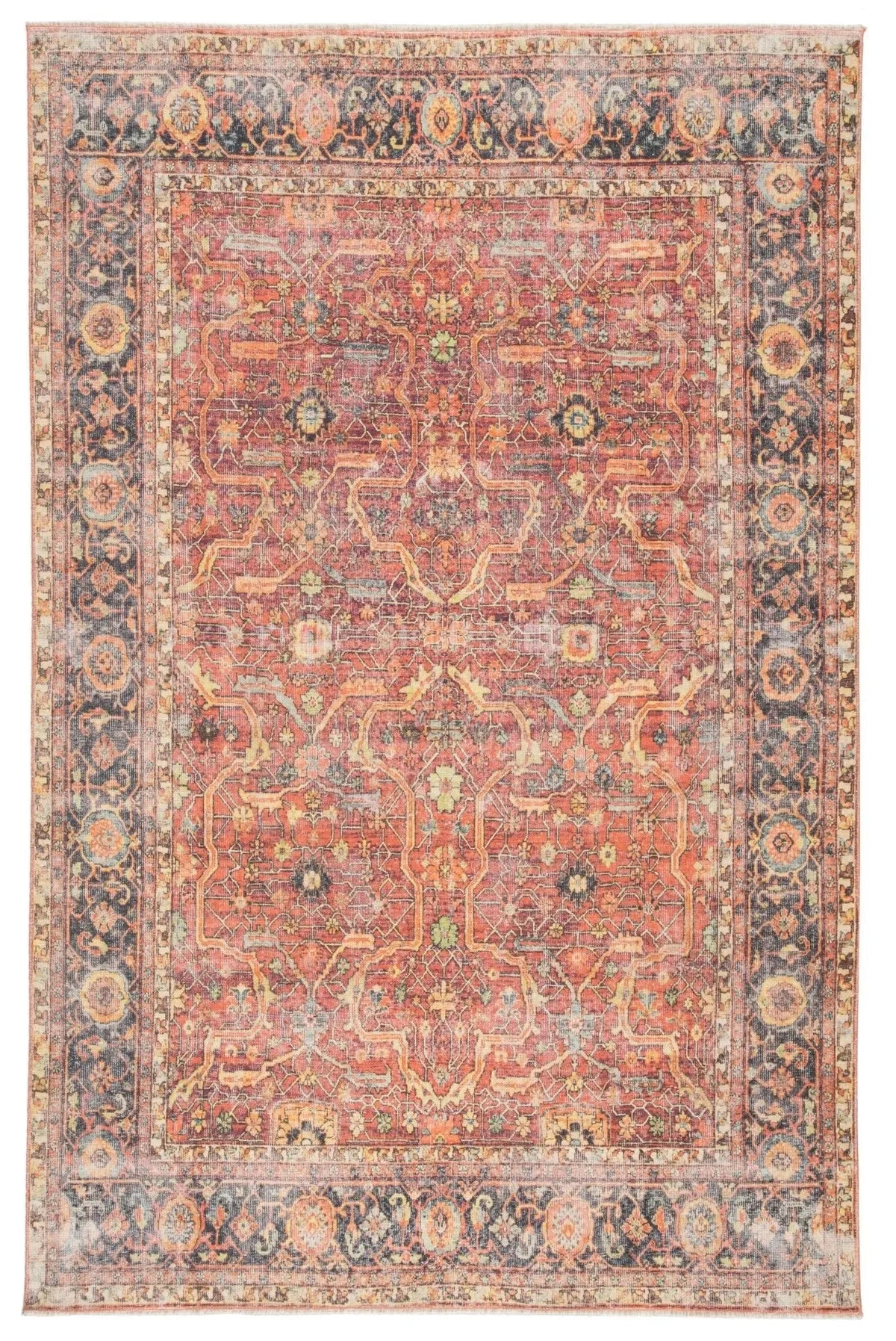 Boheme BOH04 Avonlea Orange/Blue Rug