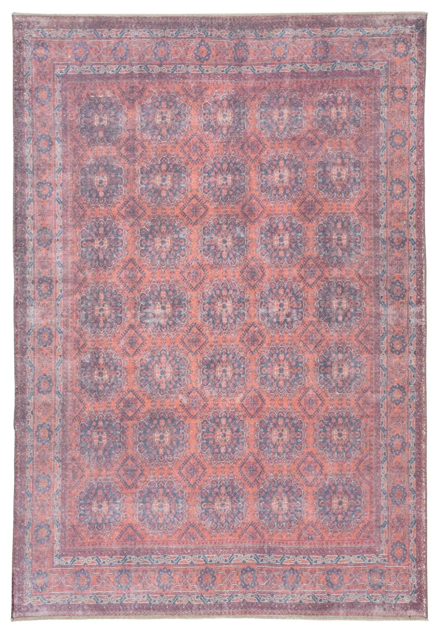 Boheme BOH05 Shelta Blue/Red Rug