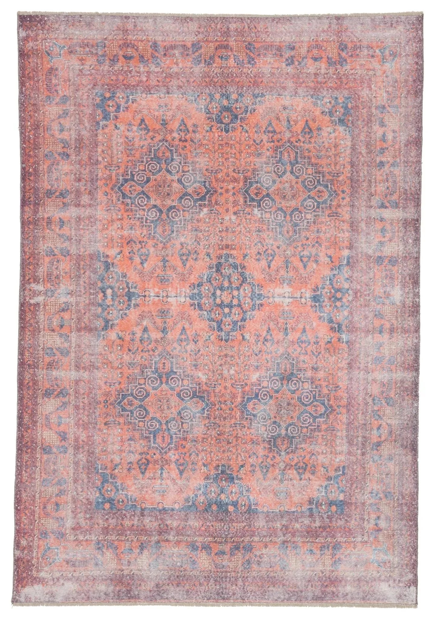 Boheme BOH06 Menowin Orange/Blue Rug